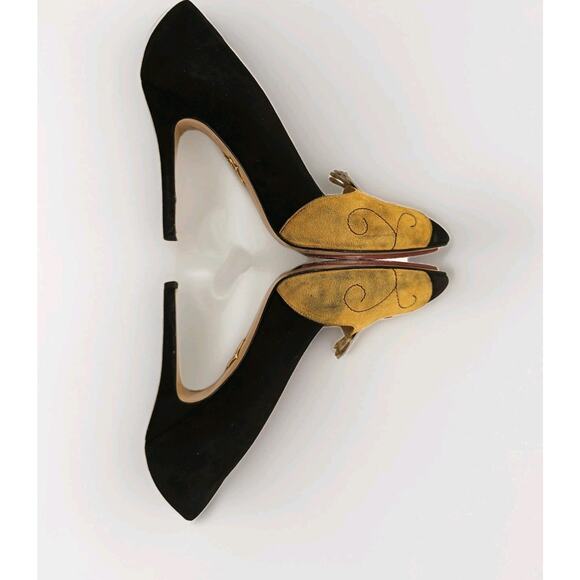 Charlotte Olympia Sleeping Beauty‎ Princess Heels Suede Shoes 38 1/2 (US 8) - Picture 5 of 16